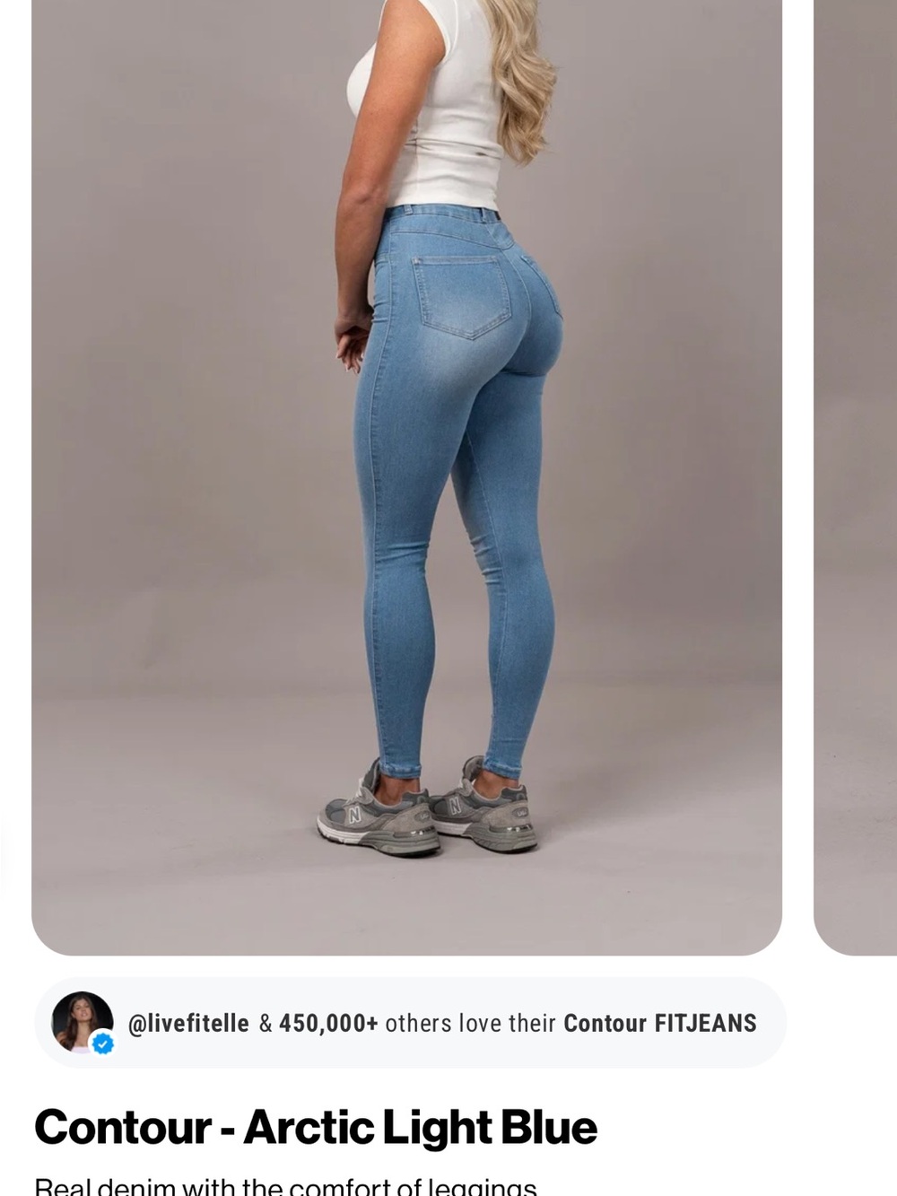 Contour Fit High-Rise Jeggings - Arctic Light Blue